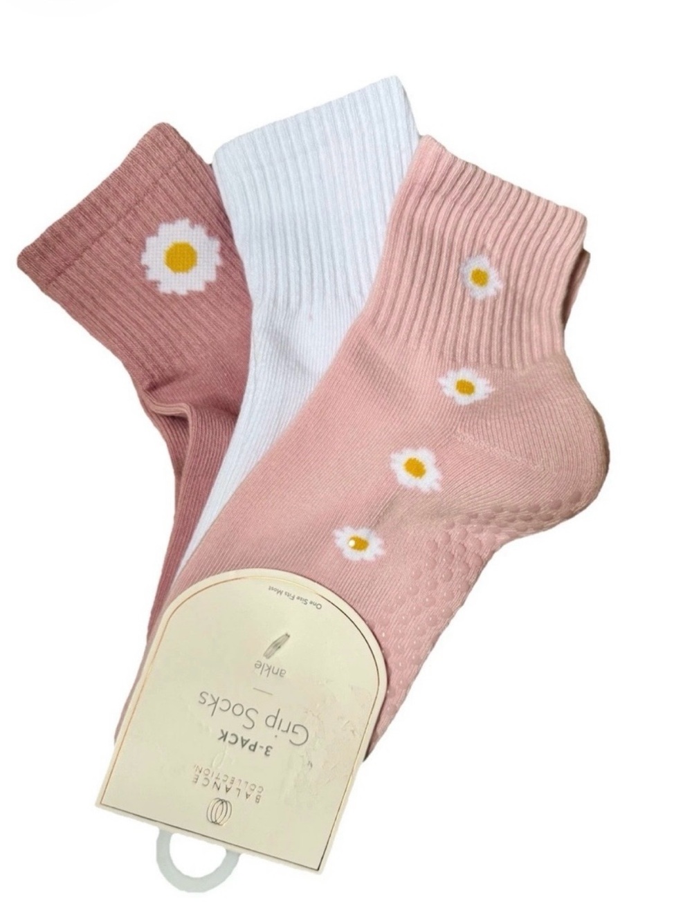 NEW 3 Pack Balance Collection Woman’s Pilates Yoga Grip Socks OS